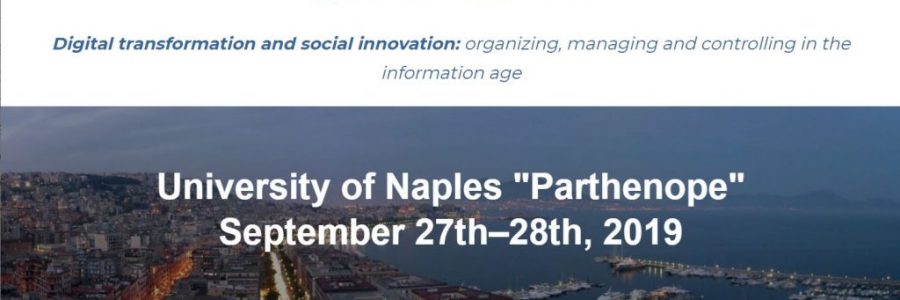 JOINT CONFERENCE: 13th MEDITERRANEAN CONFERENCE ON INFORMATION SYSTEMS AND 16TH CONFERENCE OF THE ITALIAN CHAPTER OF AIS<br>University of Naples “Parthenope”, 27-28 september 2019