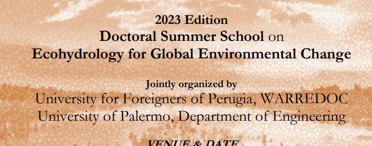 2023 International Summer School on Hydrology